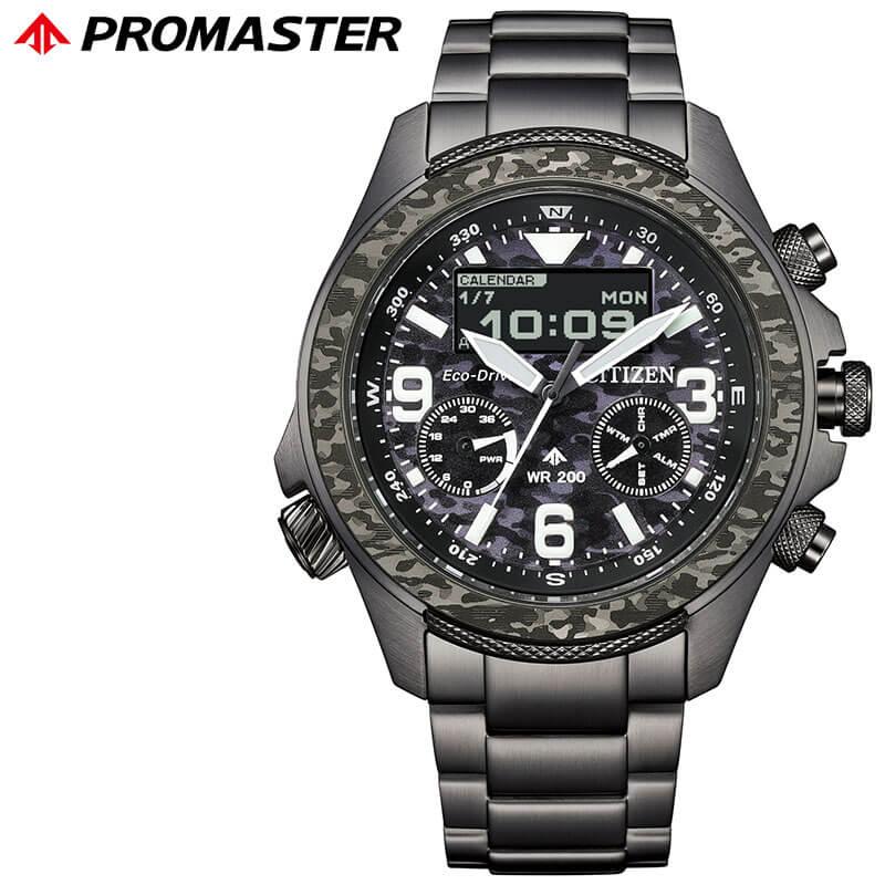 

[Up to 28,000 yen discount] [20% OFF] CITIZEN PROMASTER LAND Men s Black Gray Camouflage Black Watch Solar JV1008-63E Photovoltaic Eco-Drive 35th