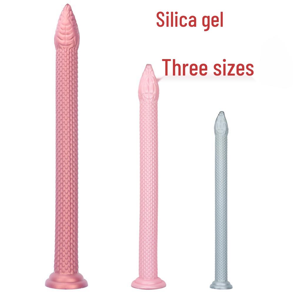 Super Large Snake Head Anal Plug with Suction Cup for Long-Term Wear and Deep Self-Stimulation