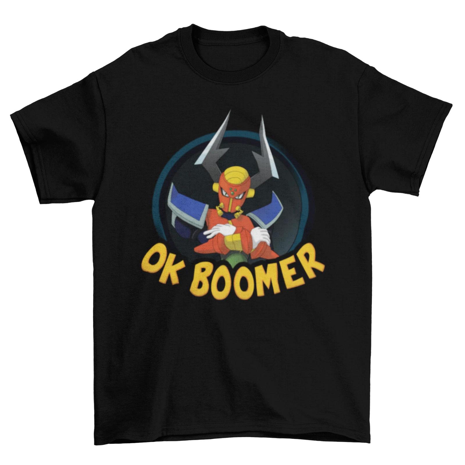 Mega Man Ok Boomer T-Shirt Unisex Adult Funny Sizes NES Woodman Quickman New L