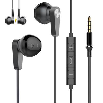 [2025 Design] Wired Earphones with 3.5mm Jack, HIFI Sound Quality, Volume Control, Deep Bass, Noise Cancelling, Microphone, High-Resolution Audio,