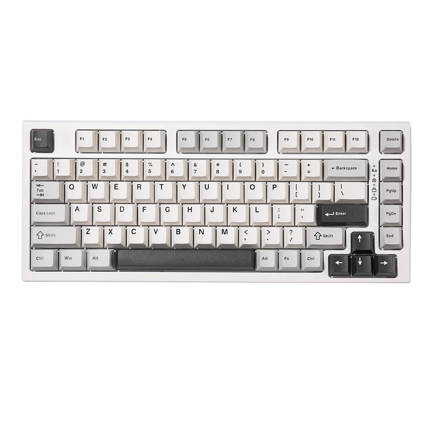 

YUNZII YZ75 Wireless Gaming Keyboard with RGB Dye Sub PBT for and Technical Standards Certification G Pro Black 75% Hot-Swappable Backlight, білий