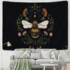 Bee Floral Tapestry Wall Hanging Daisy Flower Wall Decor Tapestries Hanging Bedroom Drom Room Wall Decor Small Black Tapestry