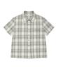 WACKY WILLY Women'S Semi-Oversized Check Short Sleeve Shirt Green