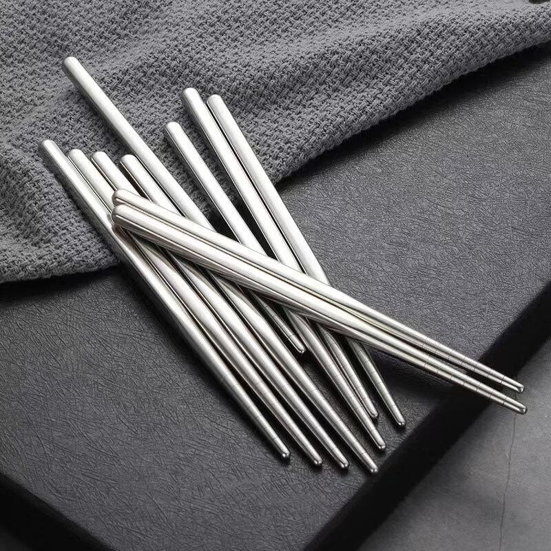Ru Han 304 Stainless Steel Cartoon Children s Chopsticks Set (15 Pairs)