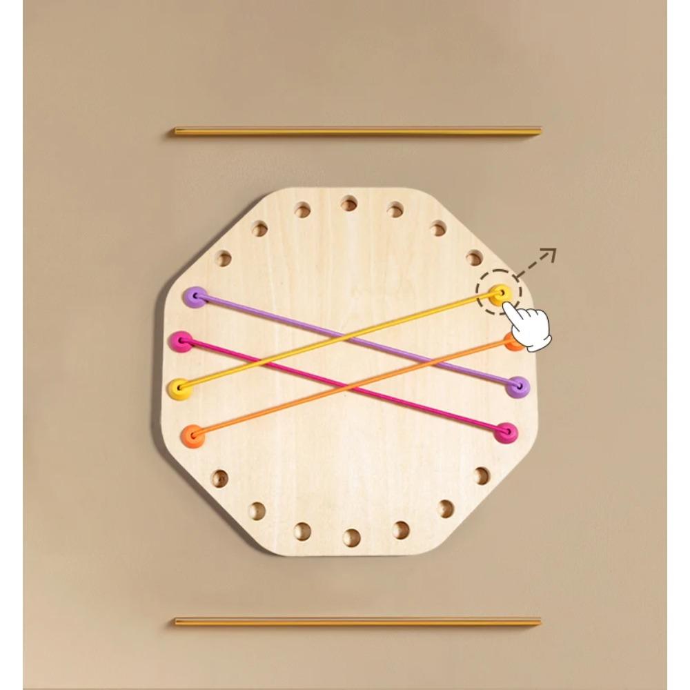 Kind Seilknoten Sensorisches Soziales Brettspiel Logische Denkherausforderung Bunte Verdrehte Verbundene Linie Gehirnstrategie Lustiges Tischspiel