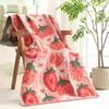 Cartoon Strawberry Cotton Big Towel for Bath for Kids Men Women Bathroom Luxury Five-layer Gauze Super Absorbent Towel 80×160CM