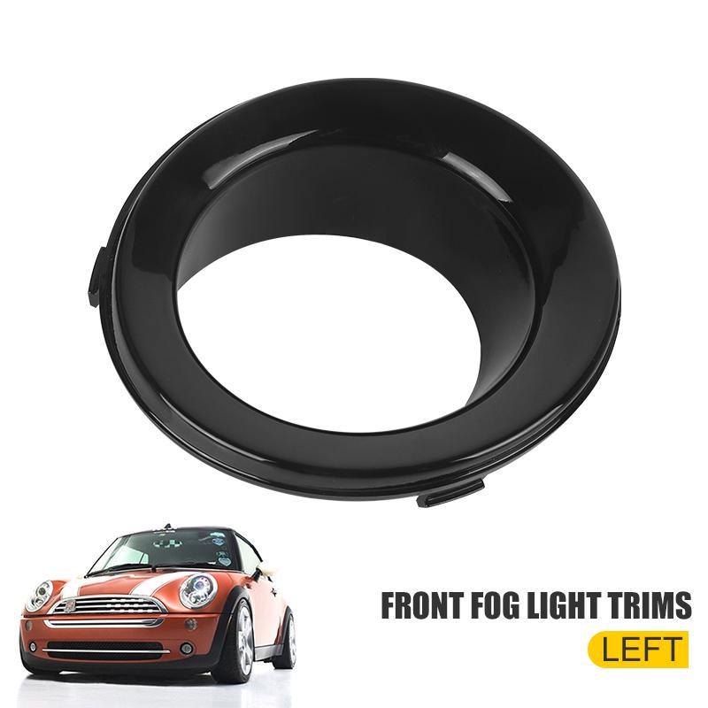 Front Bumper Fog Light Lamp Frame Cover For BMW Mini R50 R52 R53 2004 2005 2006 2007 2008 51117127941 51117127942 Black/Chrome Glossy Black Left