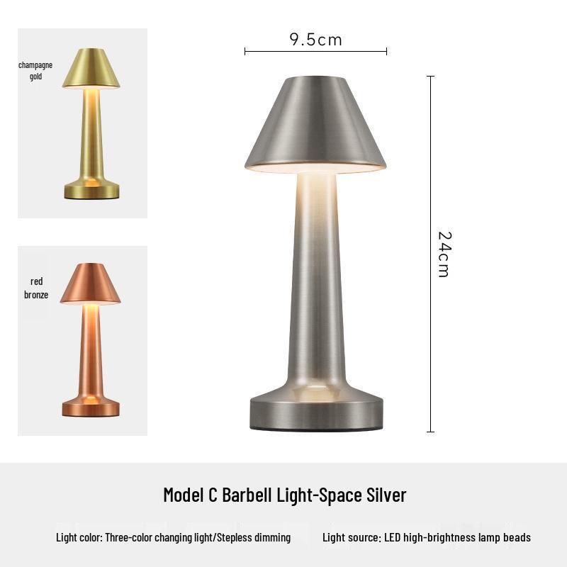 Retro Mushroom Desk Lamp - Color-Changing Eye Protection Bedside & Study Light