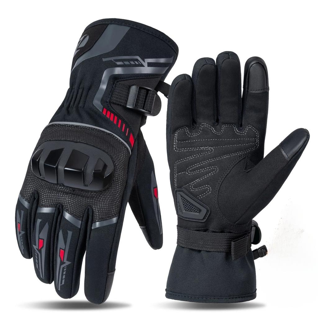 Winter Motorcycle Gloves for Men Women Thermal Windproof Waterproof Riding Glove Impact Resistant Fleece Lined Cold Weather Gear