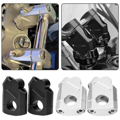1 para aluminiowych stopów motocyklowych uniwersalnych uchwytów na kierownicę Riser Bar Mount 11/8" (28 mm) 7/8 " (22 mm )