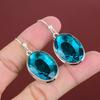Faceted Indicolite Earring Genuine Gemstone Earring 925 Sterling Silver Earring Beautiful Indicolite Jewelry Handmade Earring Gifts For Wife