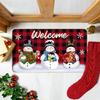 Merry Christmas Doormat Winter Season Non-Slip Indoor Area Rugs Entrance Welcome Floor Mats Home Decoration