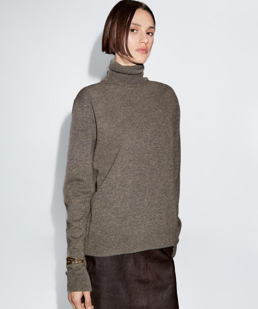 Masimodutti Wool Blend Turtleneck Sweater