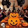 3FT Halloween Collapsible Pumpkin Decoration Battery Operated Light Up Pumpkin Light Pop Up Jack-o-Lantern for Indoor Outdoor Yard Porch Holiday Decor
