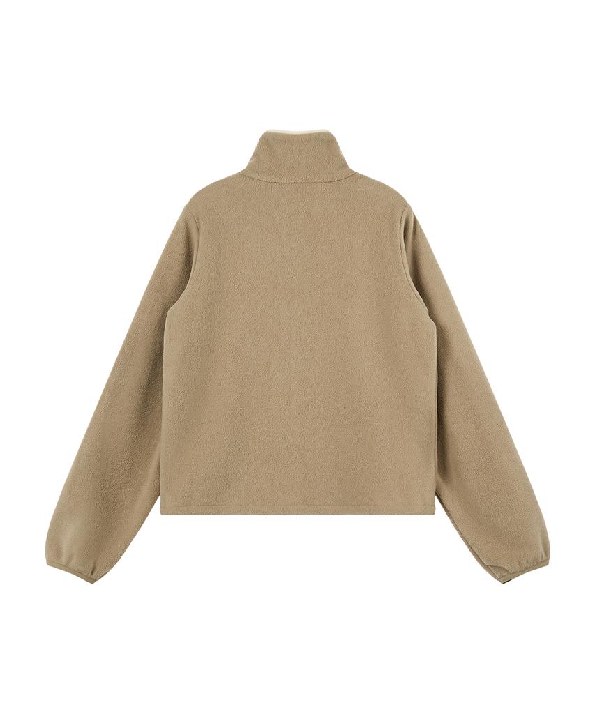 REST&RECREATION Fleece Half Zip-Up - Beige