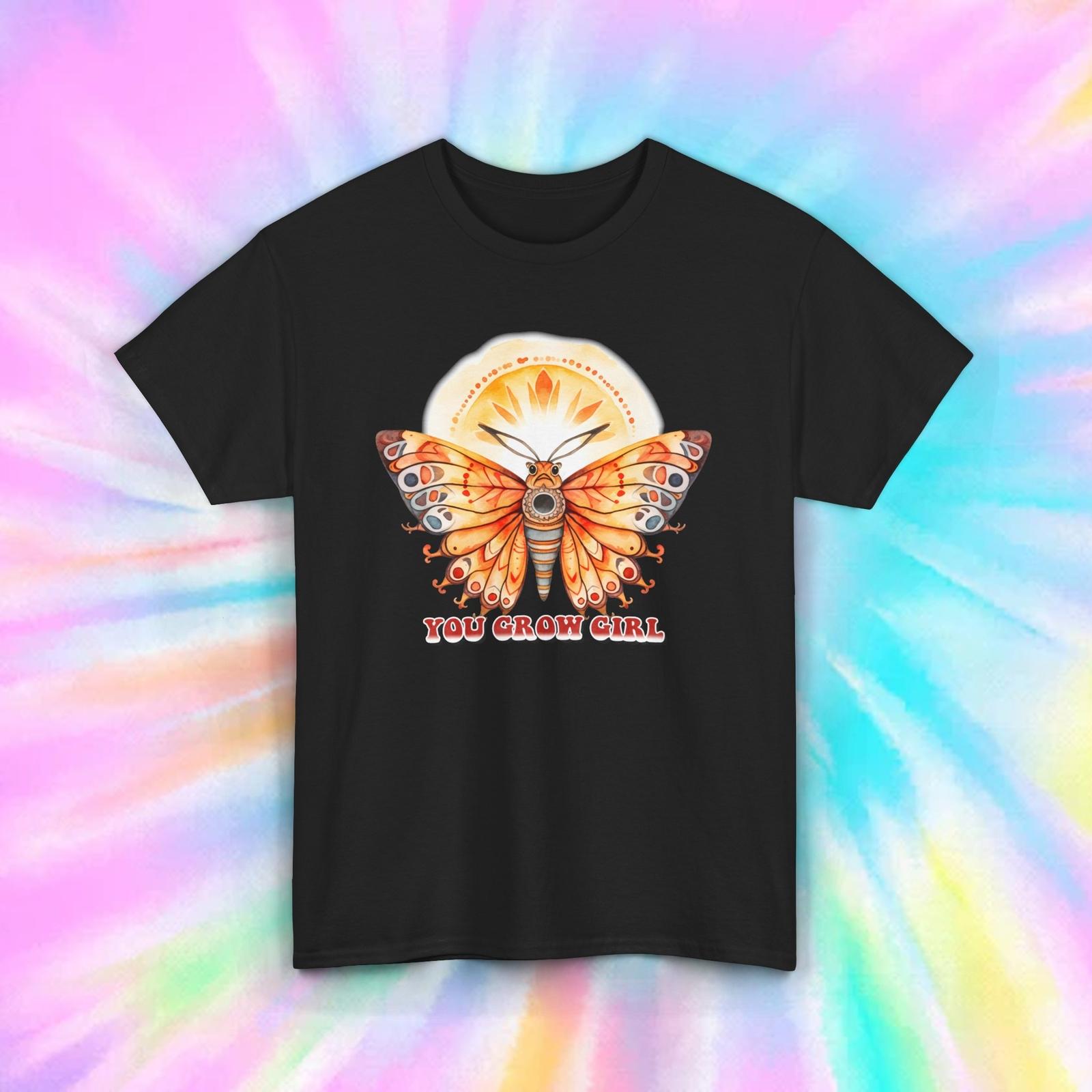 You Grow Girl | Butterfly Sun Graphic Tee | Inspirational Shirt S-5XL L
