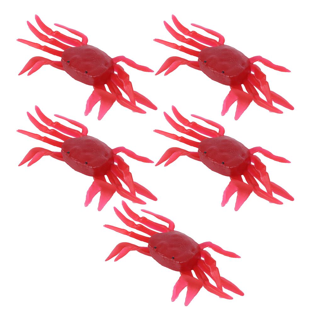 

5Pcs Artificial Simulation Three Dimensional Crab Shape Soft Lure Bait Fishing Tackle