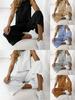 2025 European Style Brown Two-Piece: Long Sleeve High Neck Hoodie & Elegant Wide-Leg Pants