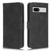 For Google Pixel 7a Skin-Touch Feeling PU Leather Flip Wallet Case Full Protection Anti-Wear Cell Phone Cover Stand
