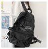 Schoolbag Large Capacity Oxford School Bag Female Anti-splashing Light Cute Contrast Color Backpack Simple Casual Folded Student Backpack