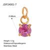 Elegant Gold December Birthstone Pendant Charm Fashion Jewelry Accessories for Women