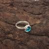 Heart Natural Apatite Sterling Silver New Statement Birthday Gift Ring Jewelry RR-43-4