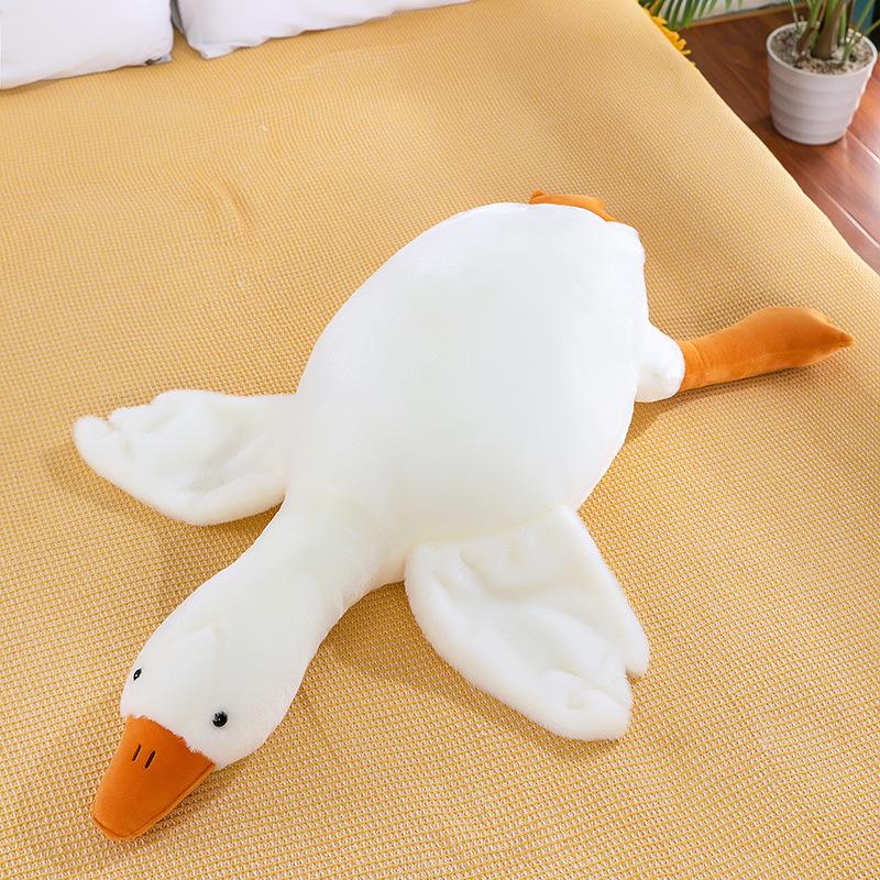 Authentic Plush Big White Goose Pillow - Stuffed Animal Doll, Perfect Birthday Gift for Girls