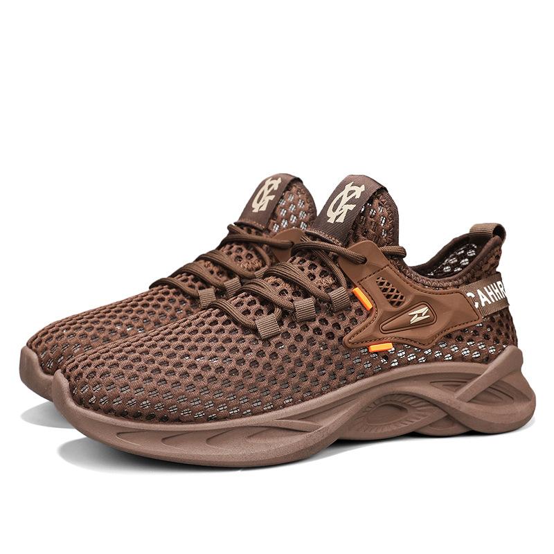Summer New Mesh Men's Shoes Sports Shoes Men's Lightweight Breathable Low-top Casual Shoes Wading Shoes