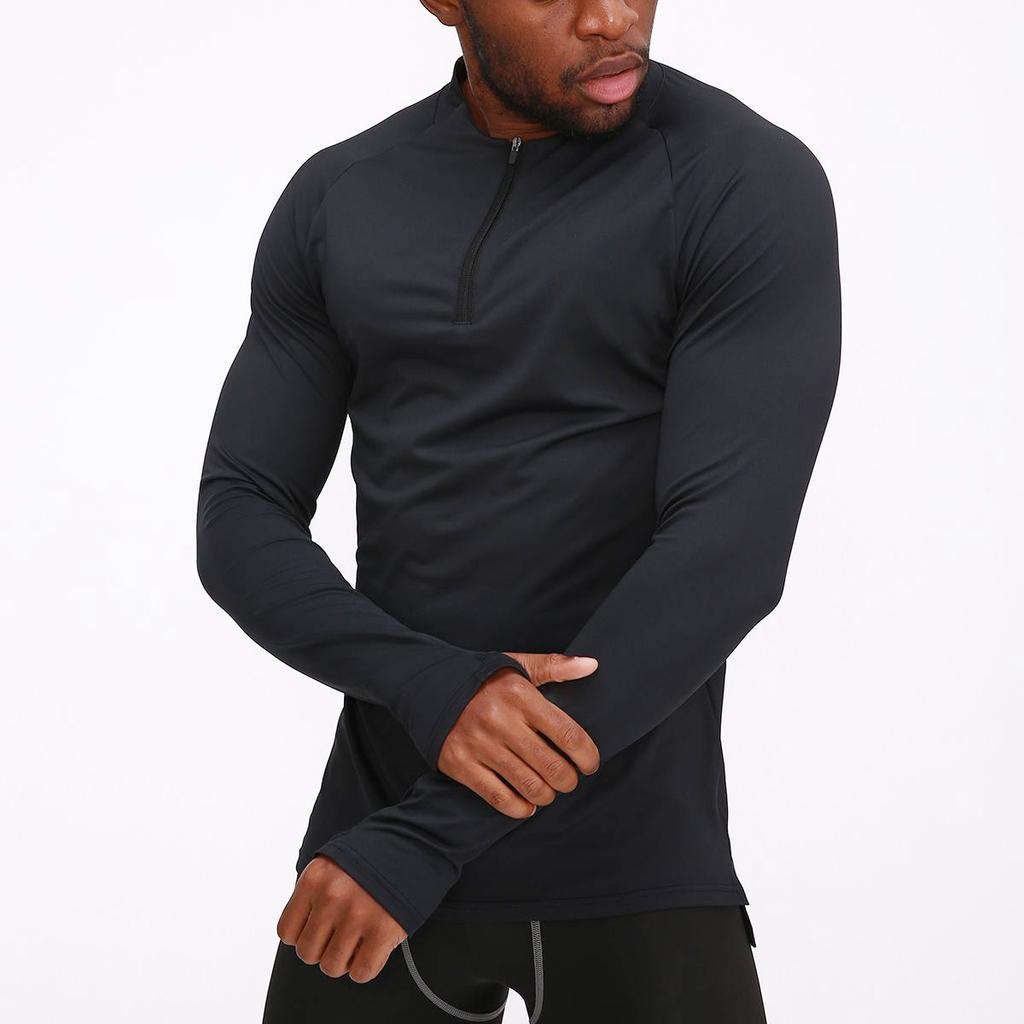Men's Fitness Clothing Long Sleeve Quick-Dry Breathable Outdoor Running Compression Basketball Sports Tights Sportswear