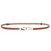 Dress Belt Leather Womens Alloy Clasp Smooth Fashion Formal Decoration Wear