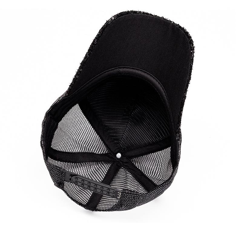 Damen Frühling Sommer Paillettenkappe Sonnenschutz Sonnenhut Sonnenschirm Baseballkappe