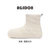 White Snow Boots Winter New Velvet Thickened Outdoor Short Boots Platform Bread Cotton Shoes