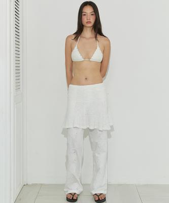 Moeodaenpaladaiseu Two-Way Lace Skirt / Ivory