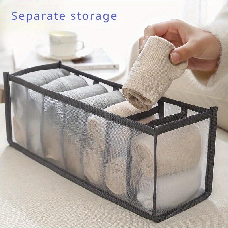 Odorless Multi-Compartment Fabric Underwear Organizer Drawer Divider for Bras Socks