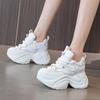 Fashion High Quality 9CM Platform Wedge Sneakers Chunky Genuine Leather Women Shoes New Spring Autumn Walking Sneakers Vulcanize Fashion