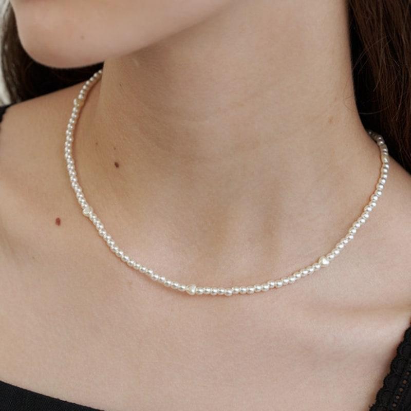 Primaute Heart In Pearl Necklace
