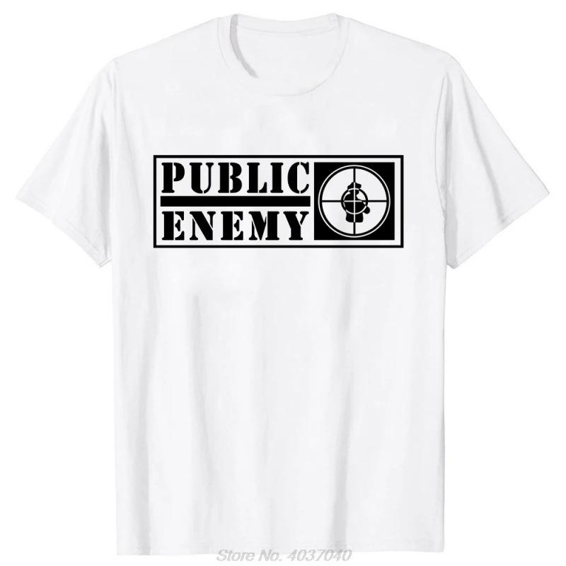 Fashion Women s T-Shirt Public Enemy T-shirt Novelty Music Men T Shirt R S белый