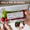125pcs Removable Freezer Labels, 1 X 3 Inch  Storage Stickers, Refrigerator Freezer Paper Label Easy Clean Leaves No Residue