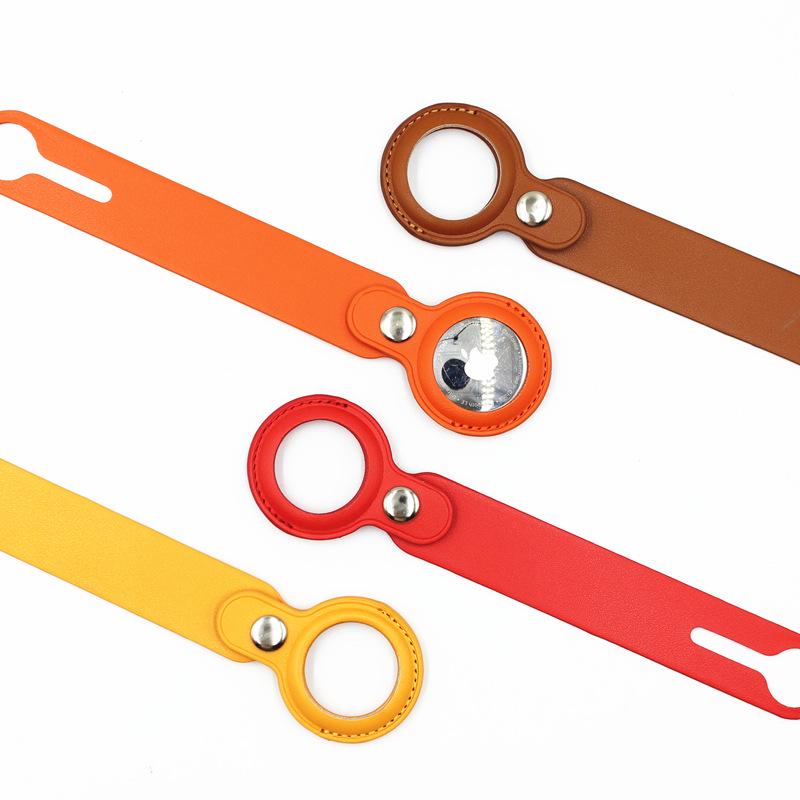 Leather Protective Case for Apple AirTag Bluetooth Tracker - Suitable for Europe and USA