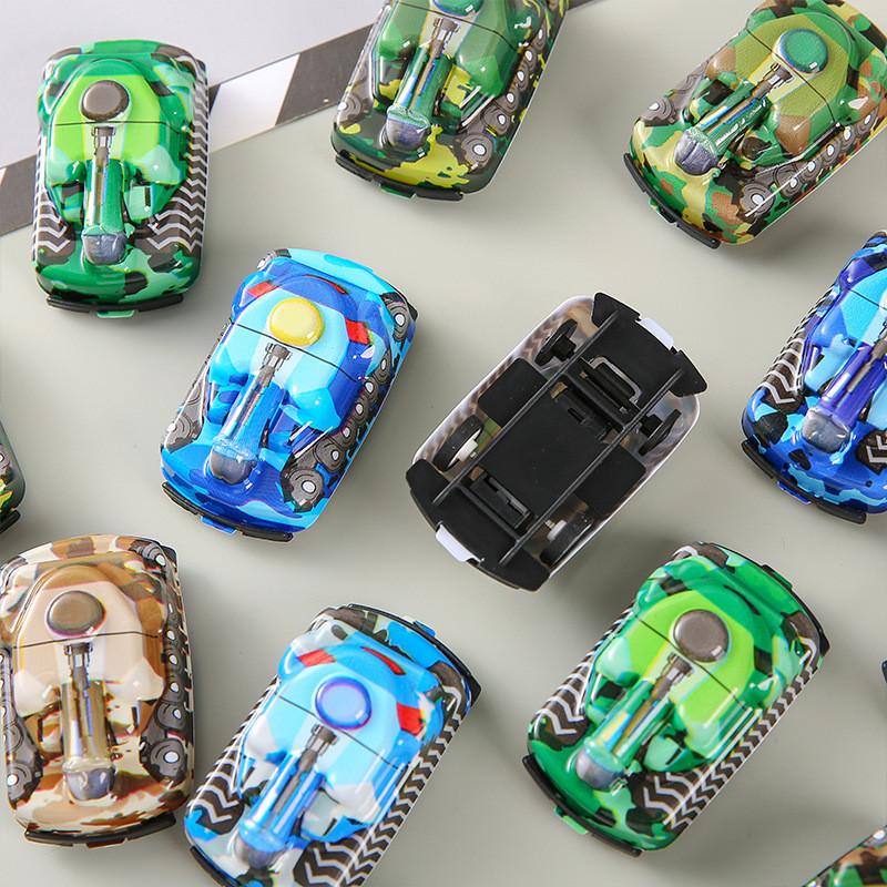 Simulation Mini Inertia Colorful Tank Children Toys For Kids Playroom