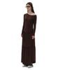 Partimento Woman Pwc Asymmetrical Jersey Shirred Tiered Dress_Brown