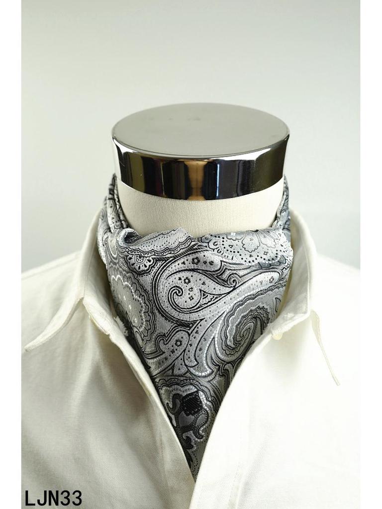 Herren Seide Gestreift Gepunktet Doppelseitiger Mode Schal