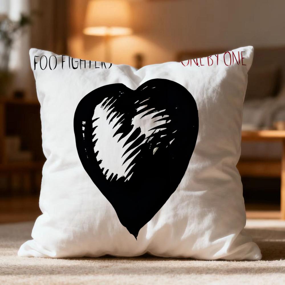 Hot FFoo Fighterses Cushion Cover Soft Washable Pillow Case Multi-Scene for Couch Bed Travel Office Use
