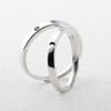 2x Niche Design Moon and for Sun Open Rings Engagement Wedding Ring for Women Lo