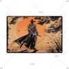 Retro-Kunst im japanischen Stil, Vintage-Samurai-Poster, Blechschild, dekorative Metalltafel, Wandplatte, Schilder, Wohnzimmer, Schlafzimmer, Heimdekoration