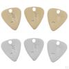 3PCS High Picks Stainless Steel for Acoustic Guitar Bass Gold Durable