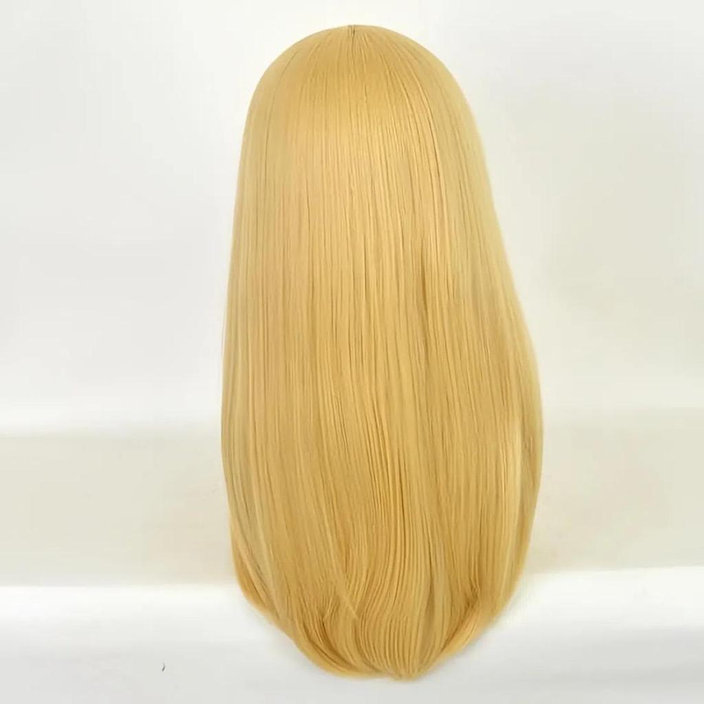 Alice in Wonderland Cinderella Golden Cosplay Wig with Headband