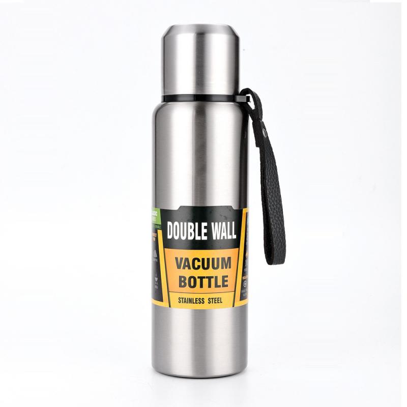 Large Capacity Stainless Steel Thermos Portable Vacuum Flask Insulated Tumbler With Rope Thermo Bottle 500/700/1000/1500ml