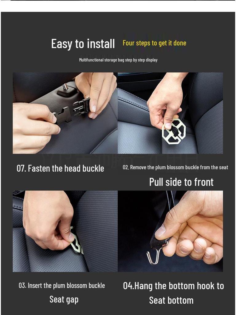 Leder Auto Rücksitz Aufbewahrungsorganizer mit Ablage