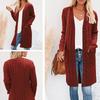 Womens Boho Patchwork Cardigan Long Sweater Open Front Knit Sweaters Coat